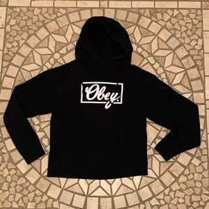 Black obey hoodie